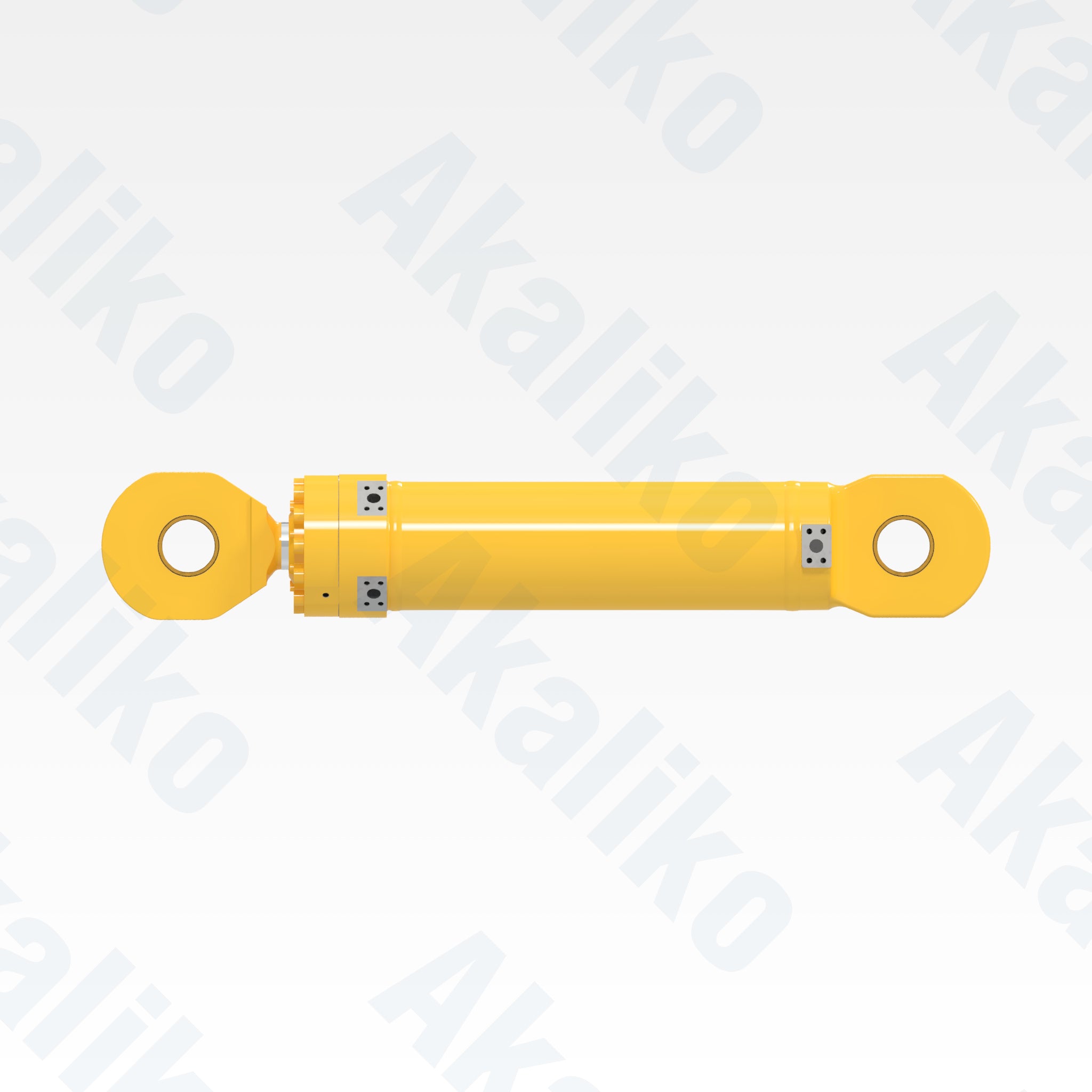 Side view of replacement clam hydraulic cylinder for Komatsu PC4000-6 excavator, OEM part number 989 975 40