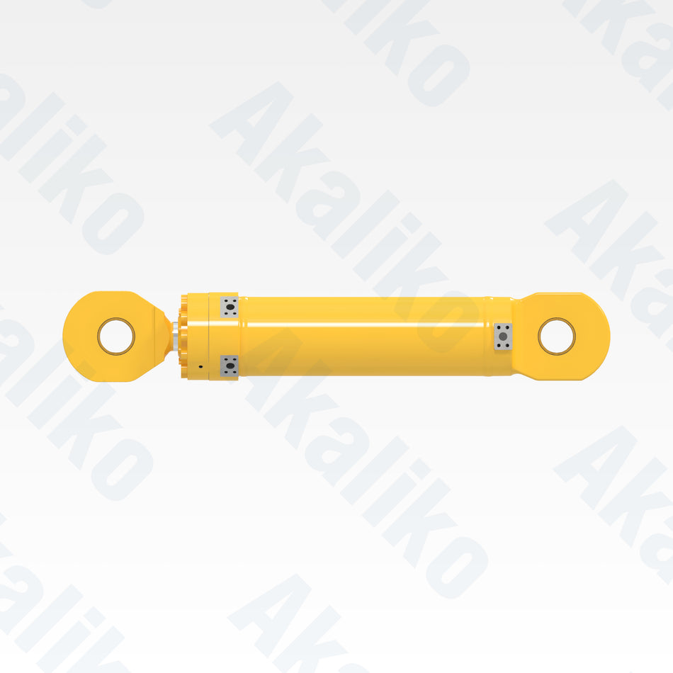 Side view of replacement clam hydraulic cylinder for Komatsu PC4000-6 excavator, OEM part number 989 975 40