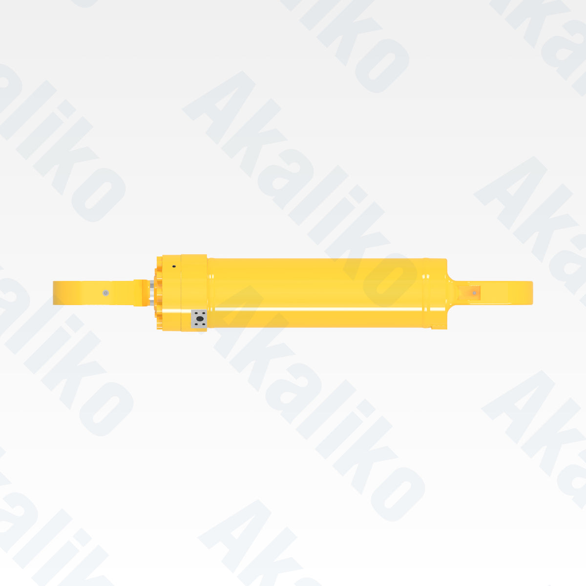 Top view of replacement clam hydraulic cylinder for Komatsu PC4000-6 excavator, OEM part number 989 975 40