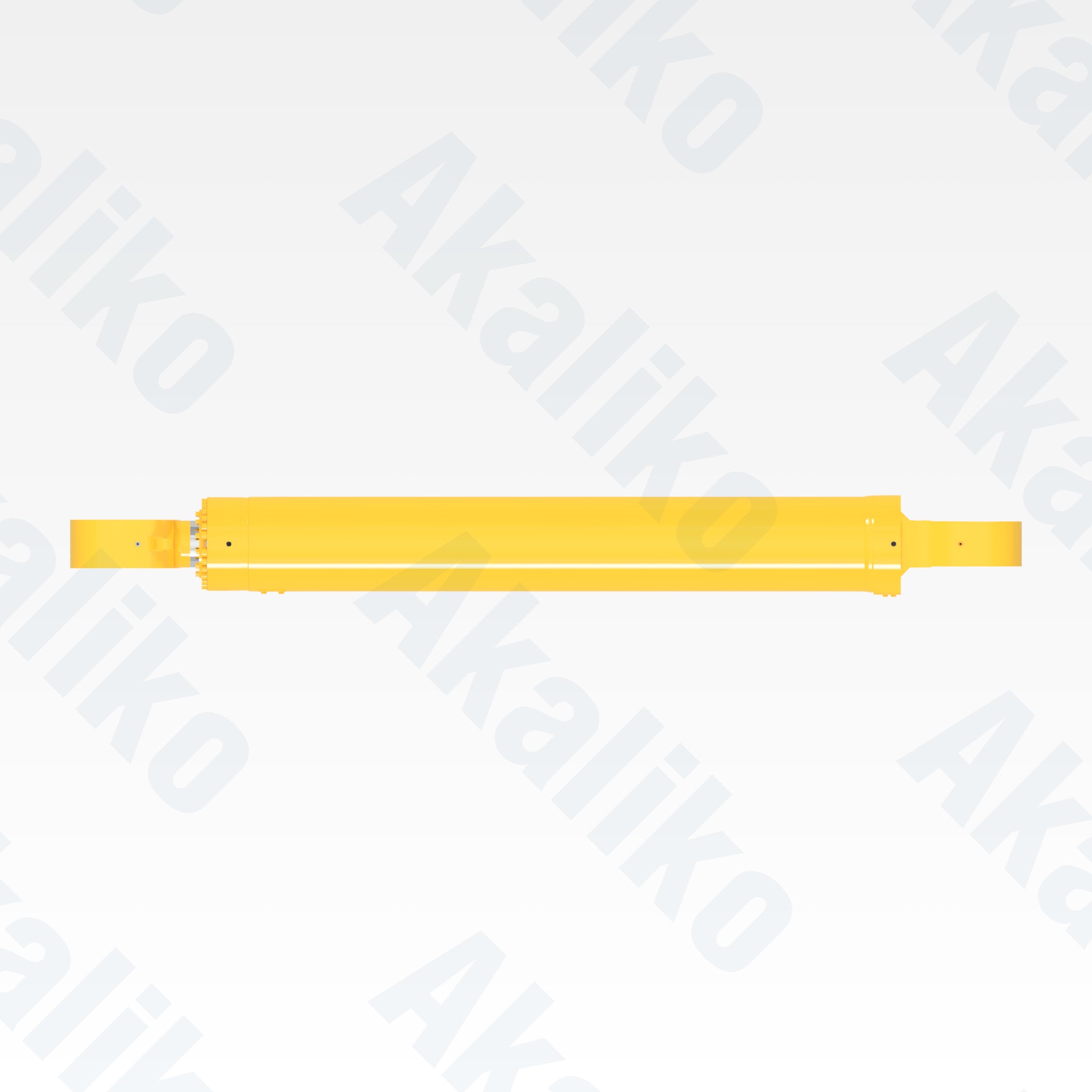 Top view of replacement boom hydraulic cylinder for Komatsu PC5500-6 excavator, OEM part number 934 650 40