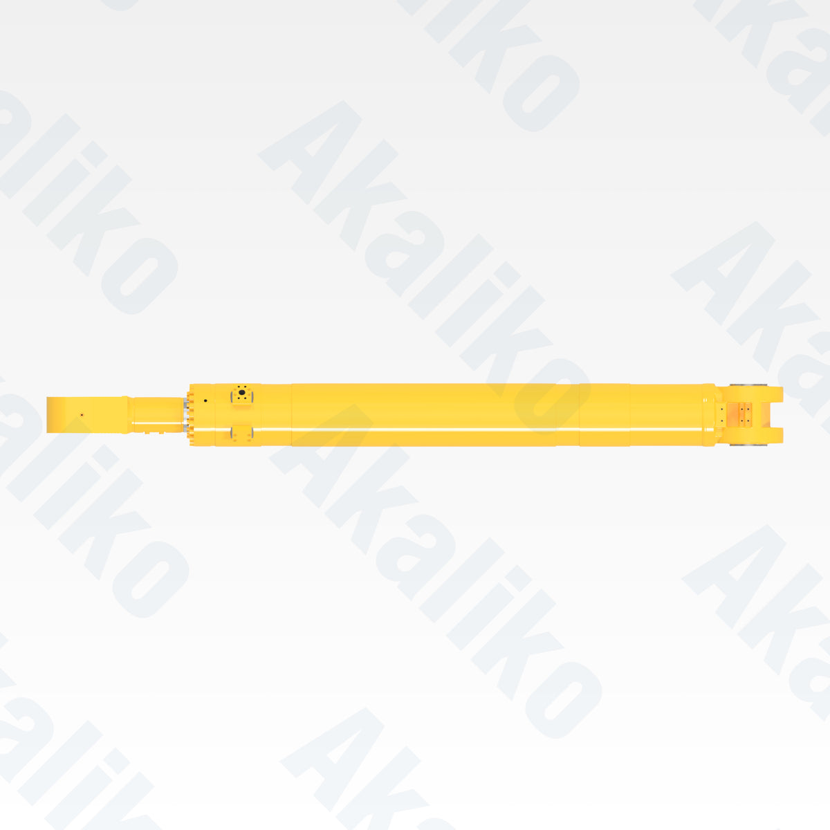 Top view of replacement bucket hydraulic cylinder for Komatsu PC5500-6 excavator, OEM part number 911 320 40