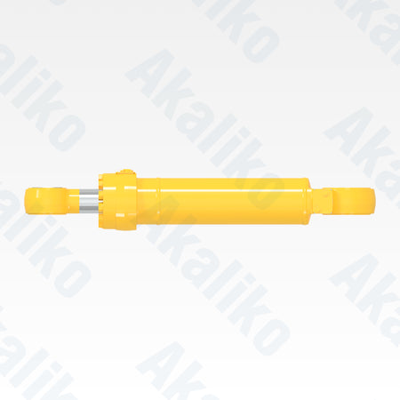 Top view of replacement steering hydraulic cylinder for Komatsu WA800-3/WA900 wheel loader, OEM part number 707-01-16181