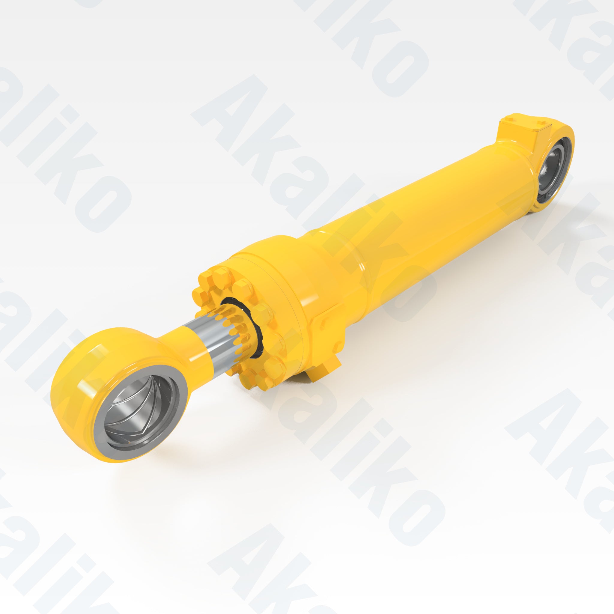 Replacement steering hydraulic cylinder for Komatsu WA800-3/WA900 wheel loader, OEM part number 707-01-16191, aftermarket heavy equipment parts
