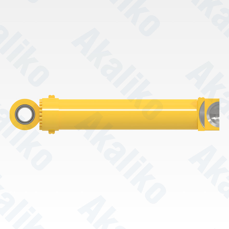 Side view of replacement bucket hydraulic cylinder for LeTourneau L2350 wheel loader, OEM part number R4278414