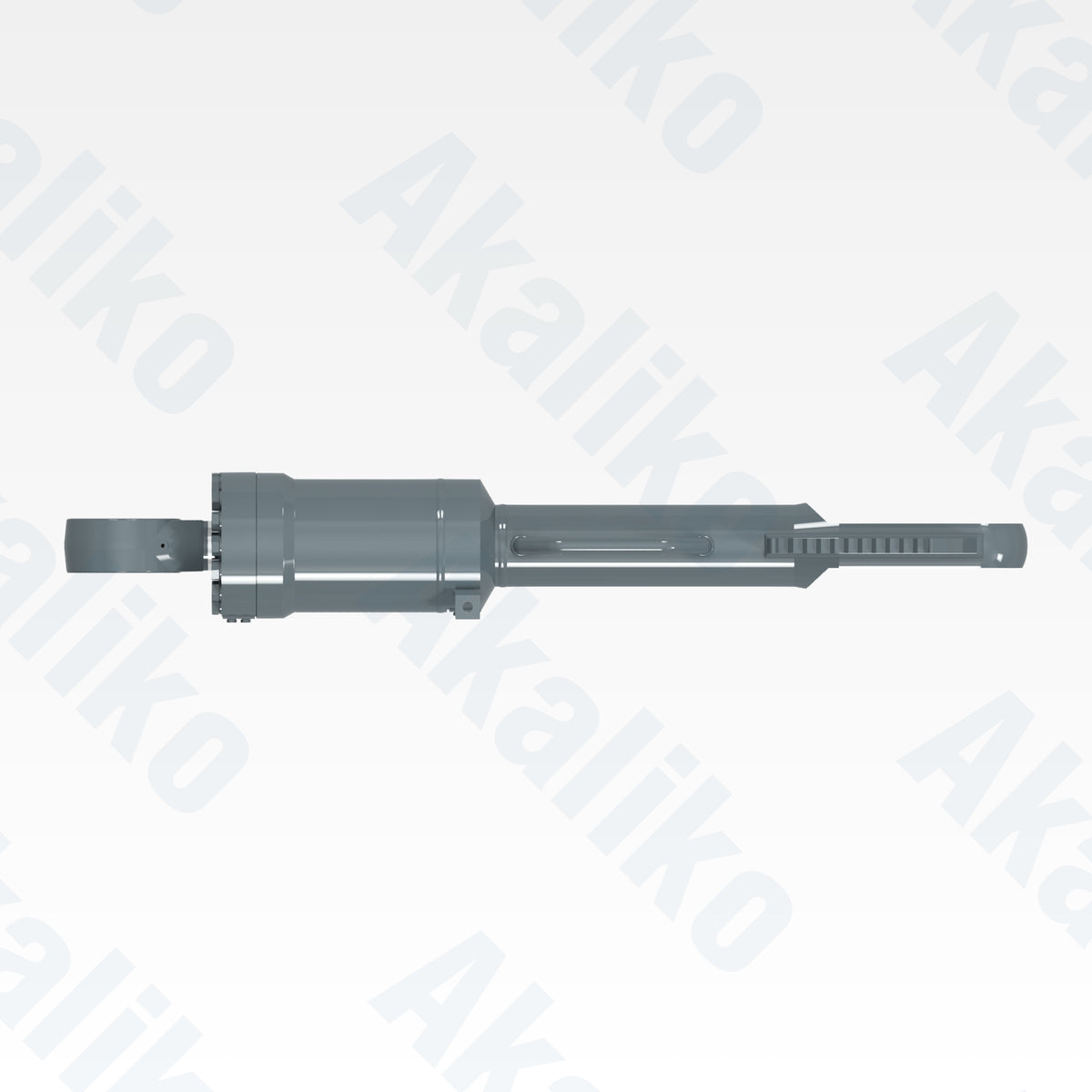 Top view of replacement blade tilt hydraulic cylinder for Liebherr PR776 track dozer, OEM part number 94038968
