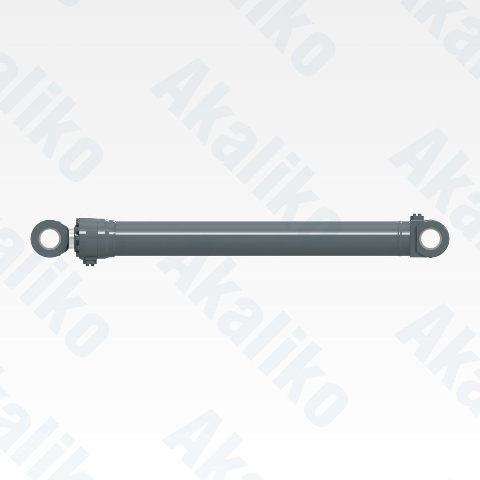 Side view of replacement bucket hydraulic cylinder for Liebherr R9200 excavator, OEM part number 94073177