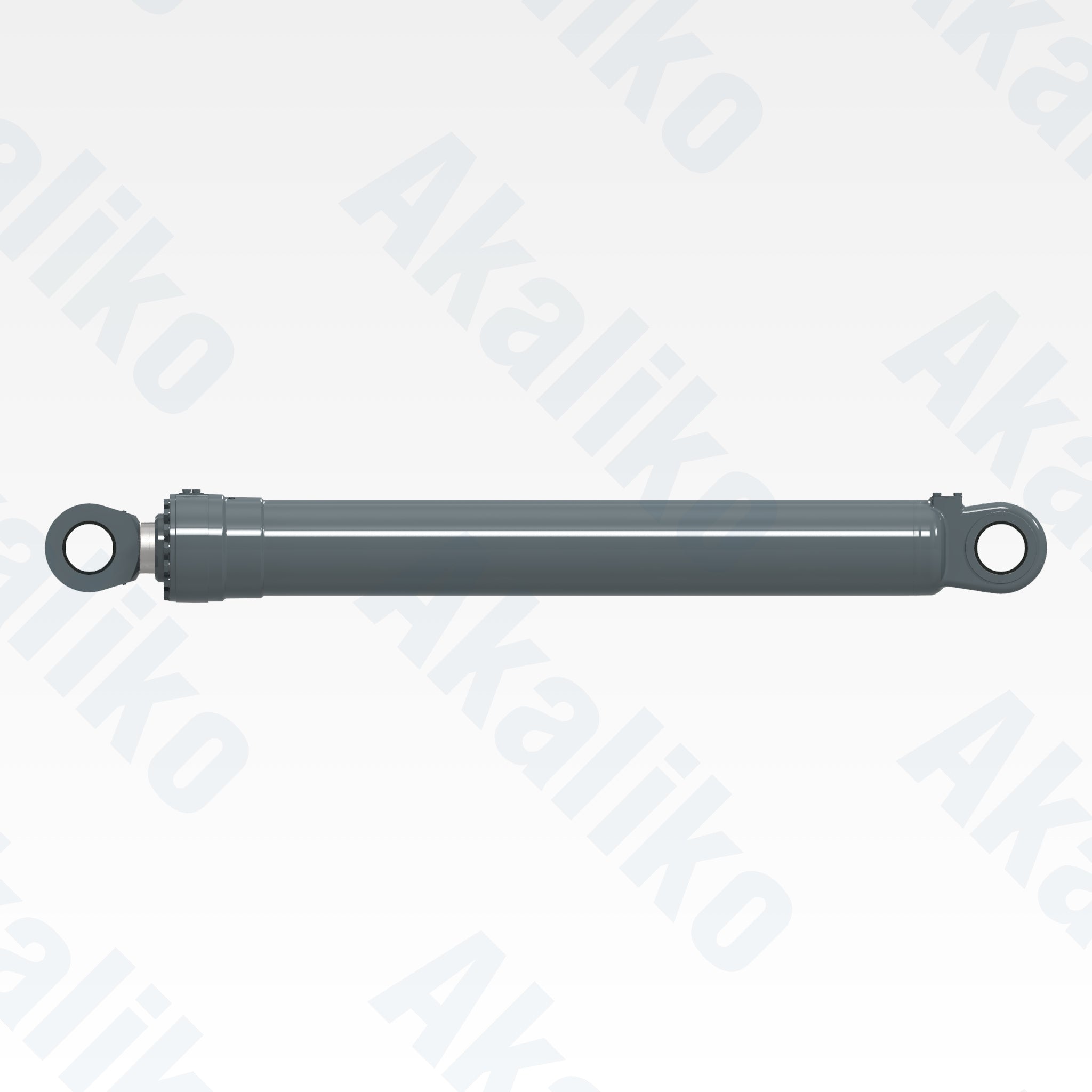 Side view of replacement boom hydraulic cylinder for Liebherr R9400 excavator, OEM part number 9644374