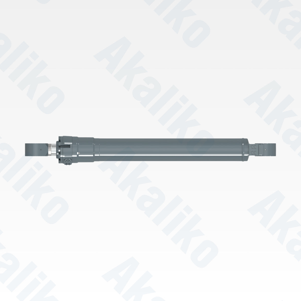 Top view of replacement boom hydraulic cylinder for Liebherr R984 excavator, OEM part number 9637247