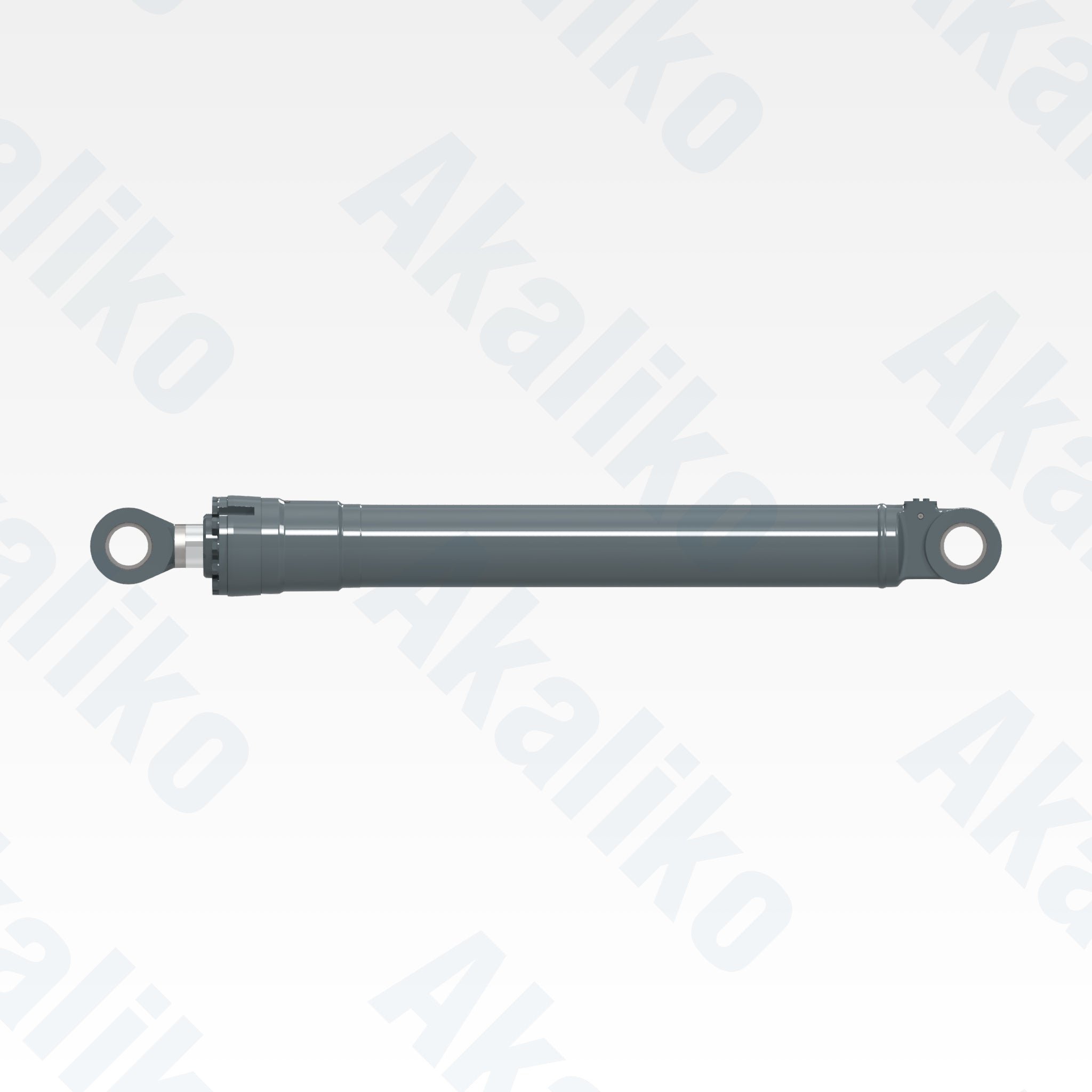 Side view of replacement boom hydraulic cylinder for Liebherr R984 excavator, OEM part number 9637254