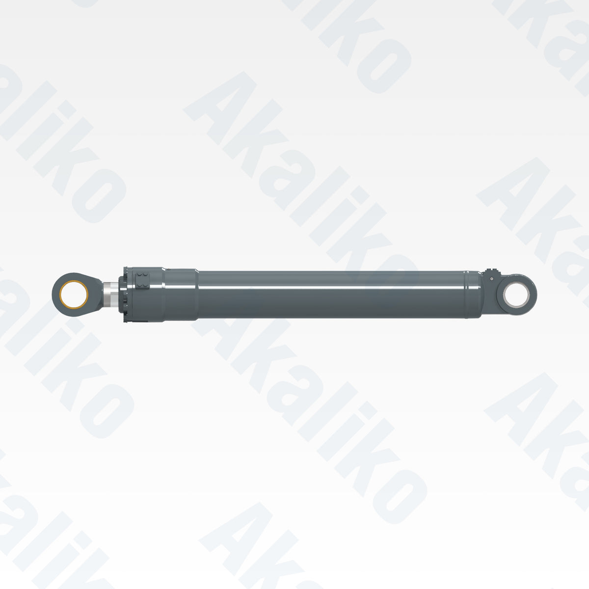 Side view of replacement bucket hydraulic cylinder for Liebherr R984 excavator, OEM part number 9637264
