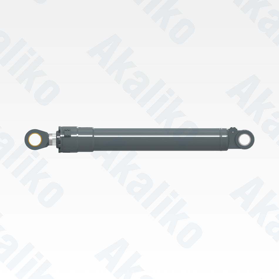Side view of replacement bucket hydraulic cylinder for Liebherr R984 excavator, OEM part number 9637264