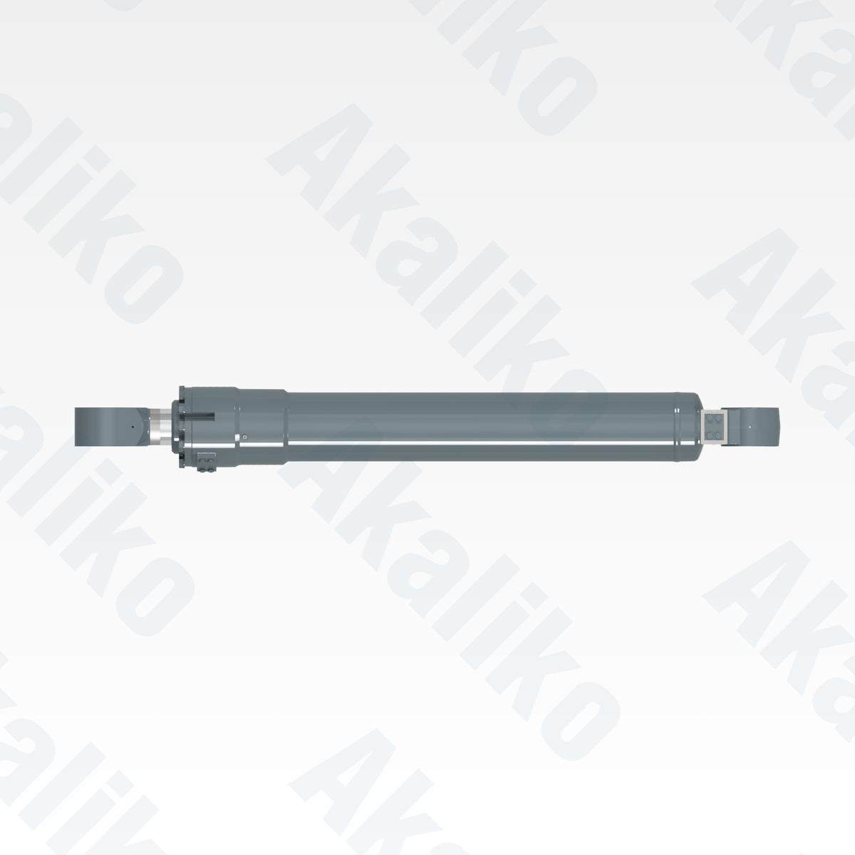 Top view of replacement bucket hydraulic cylinder for Liebherr R984 excavator, OEM part number 9637264