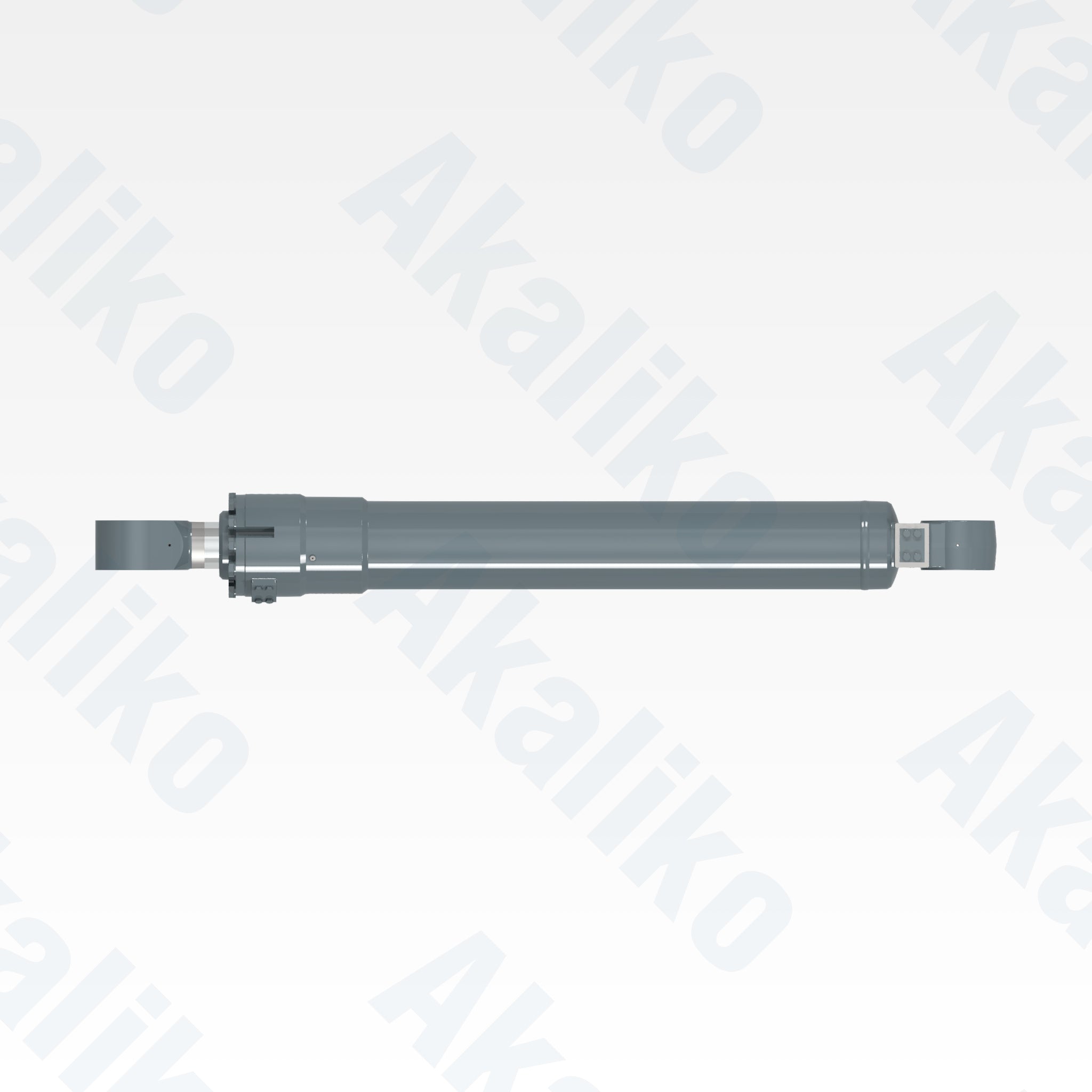 Top view of replacement bucket hydraulic cylinder for Liebherr R984 excavator, OEM part number 9637264