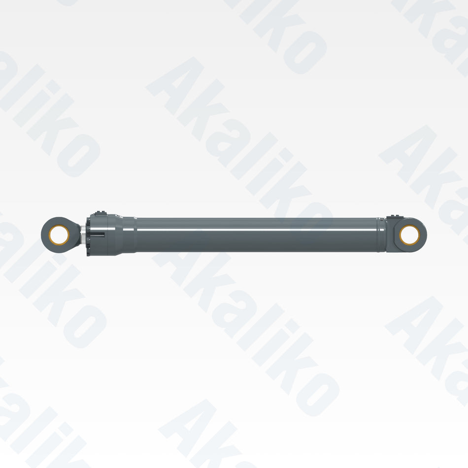 Side view of replacement stick hydraulic cylinder for Liebherr R984 excavator, OEM part number 9594816