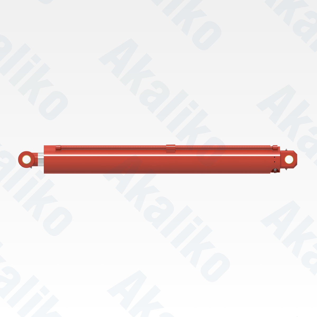 Side view of replacement mast hydraulic cylinder for Sandvik D45KS drill, OEM part number 020077-001