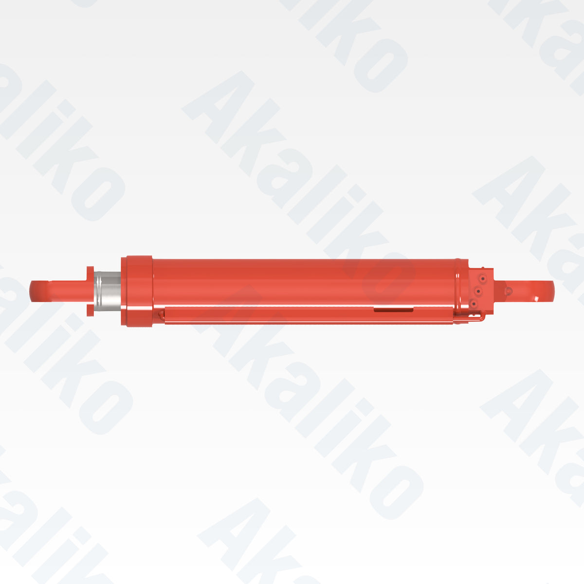 Top view of replacement boom swing hydraulic cylinder for Sandvik DD421-60C drill, OEM part number 55182469