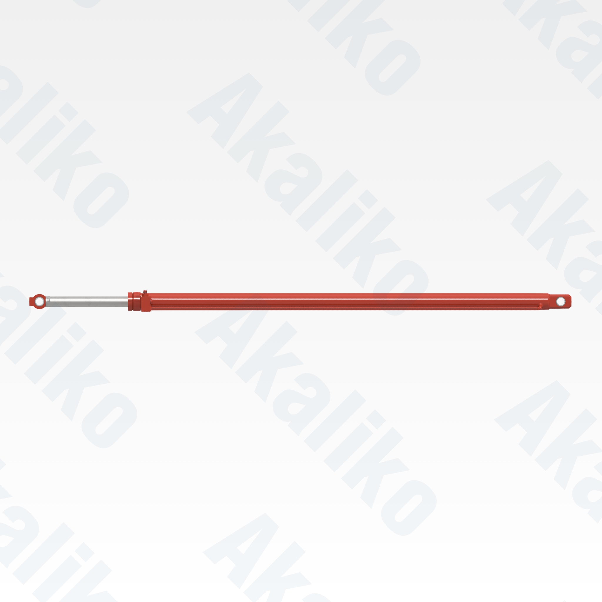 Side view of replacement feed extention hydraulic cylinder for Sandvik DD421-60C drill, OEM part number 55047472