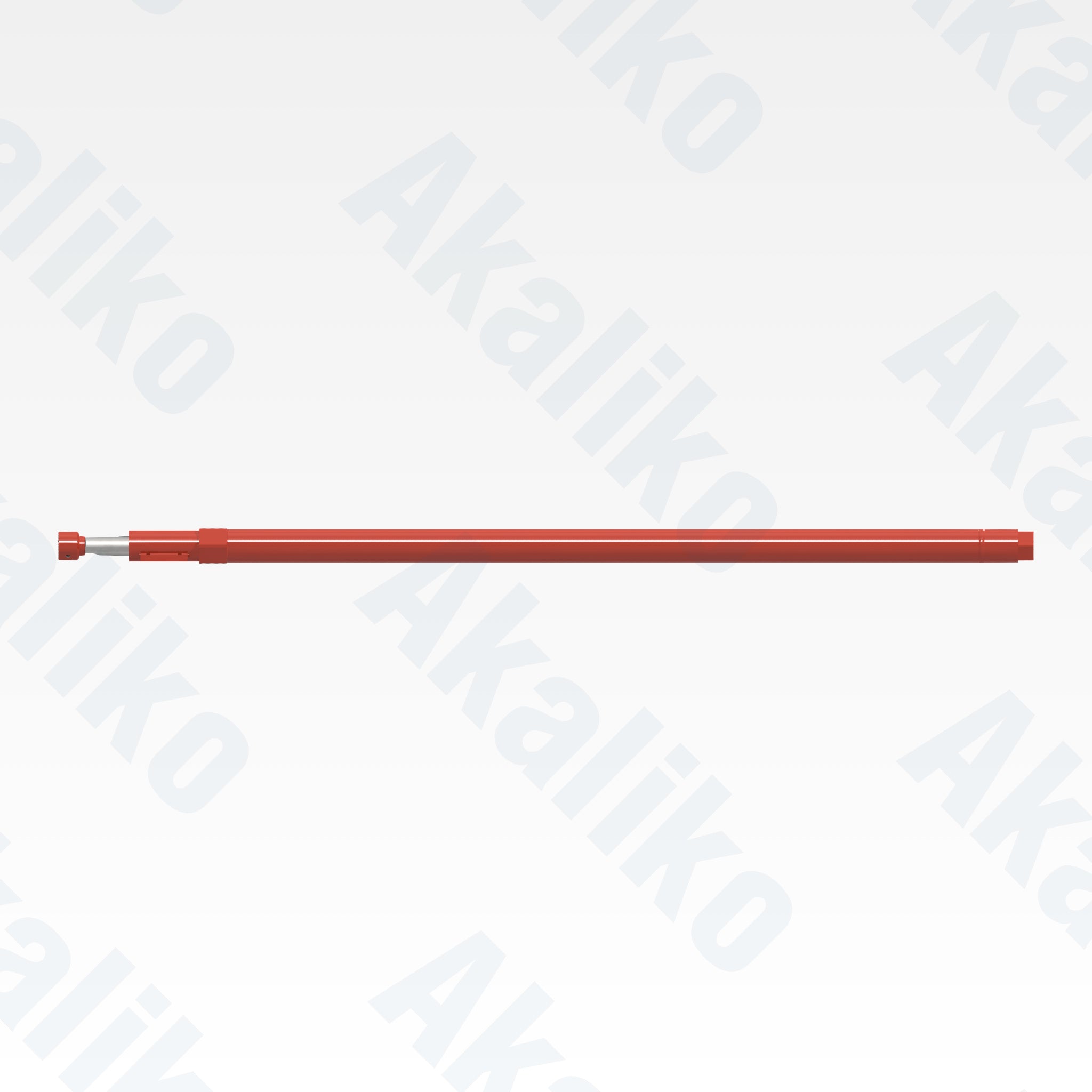 Side view of replacement feed hydraulic cylinder for Sandvik DD421-60C drill, OEM part number 55085906