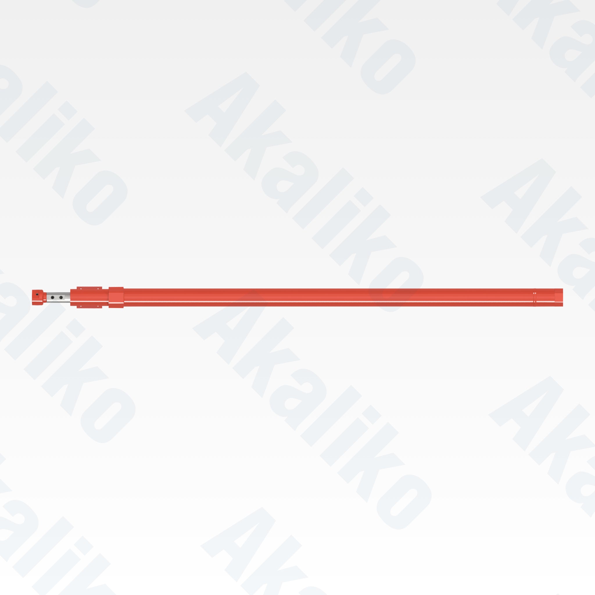 Top view of replacement feed hydraulic cylinder for Sandvik DD421-60C drill, OEM part number 55085906