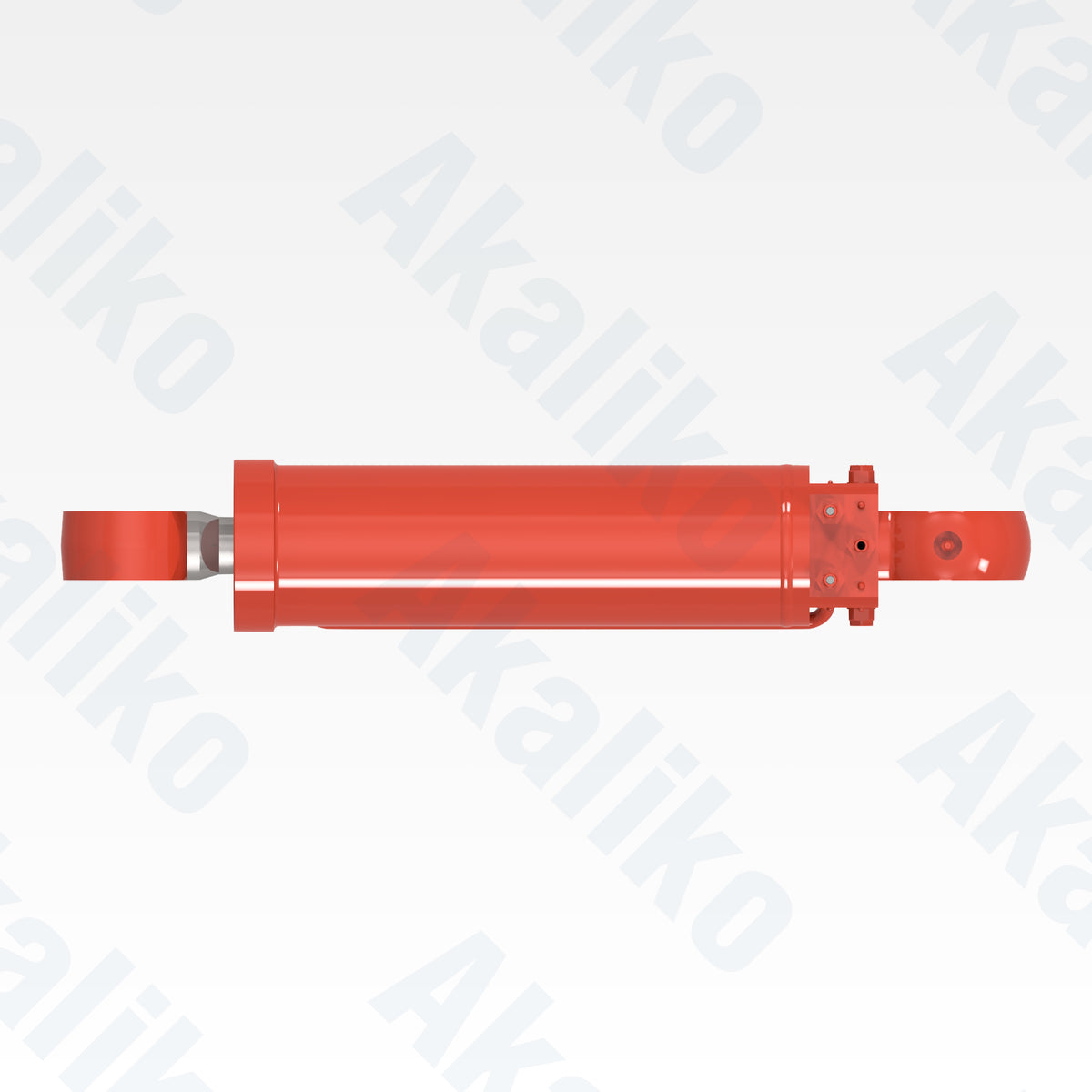 Top view of replacement feed tilt hydraulic cylinder for Sandvik DD421-60C drill, OEM part number 35256775