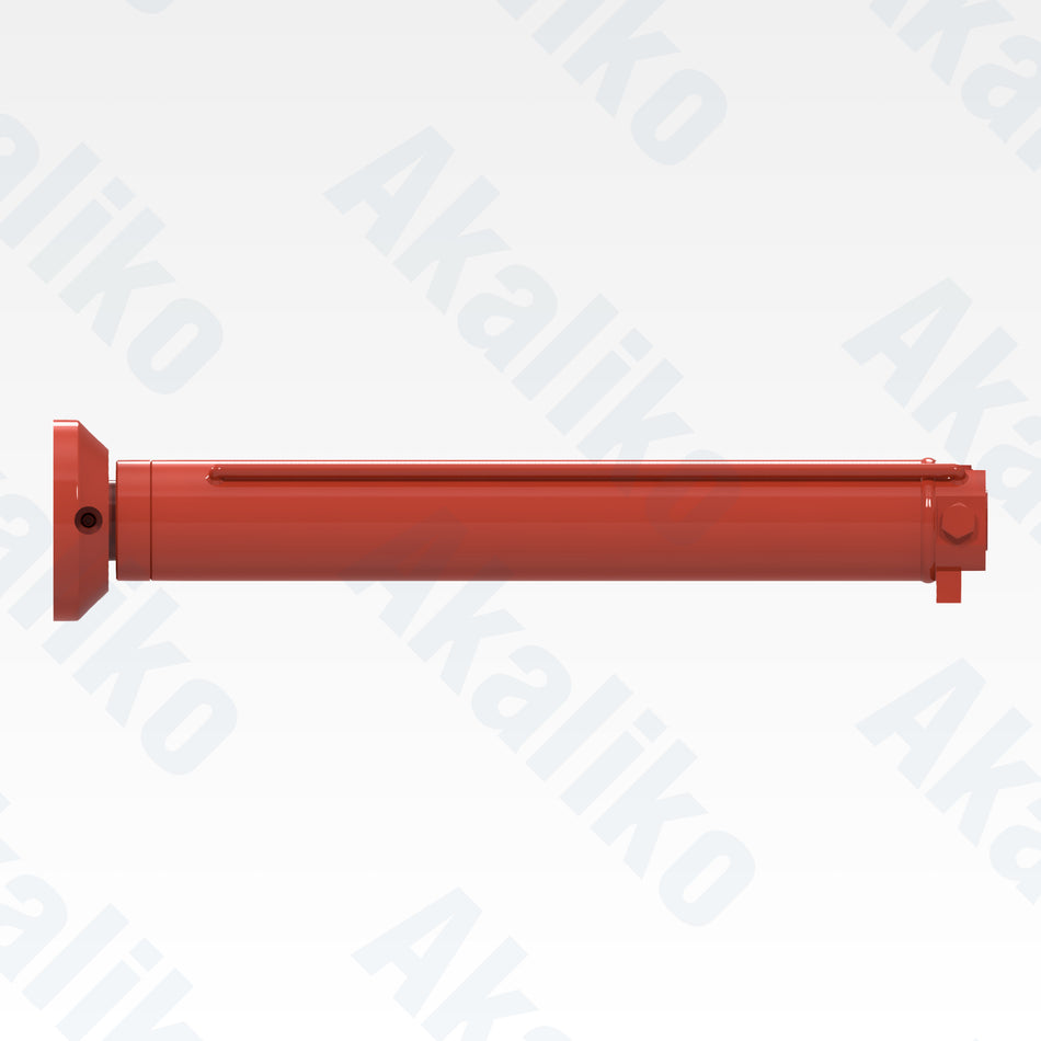Side view of replacement front jack hydraulic cylinder for Sandvik DD421-60C drill, OEM part number 55213554