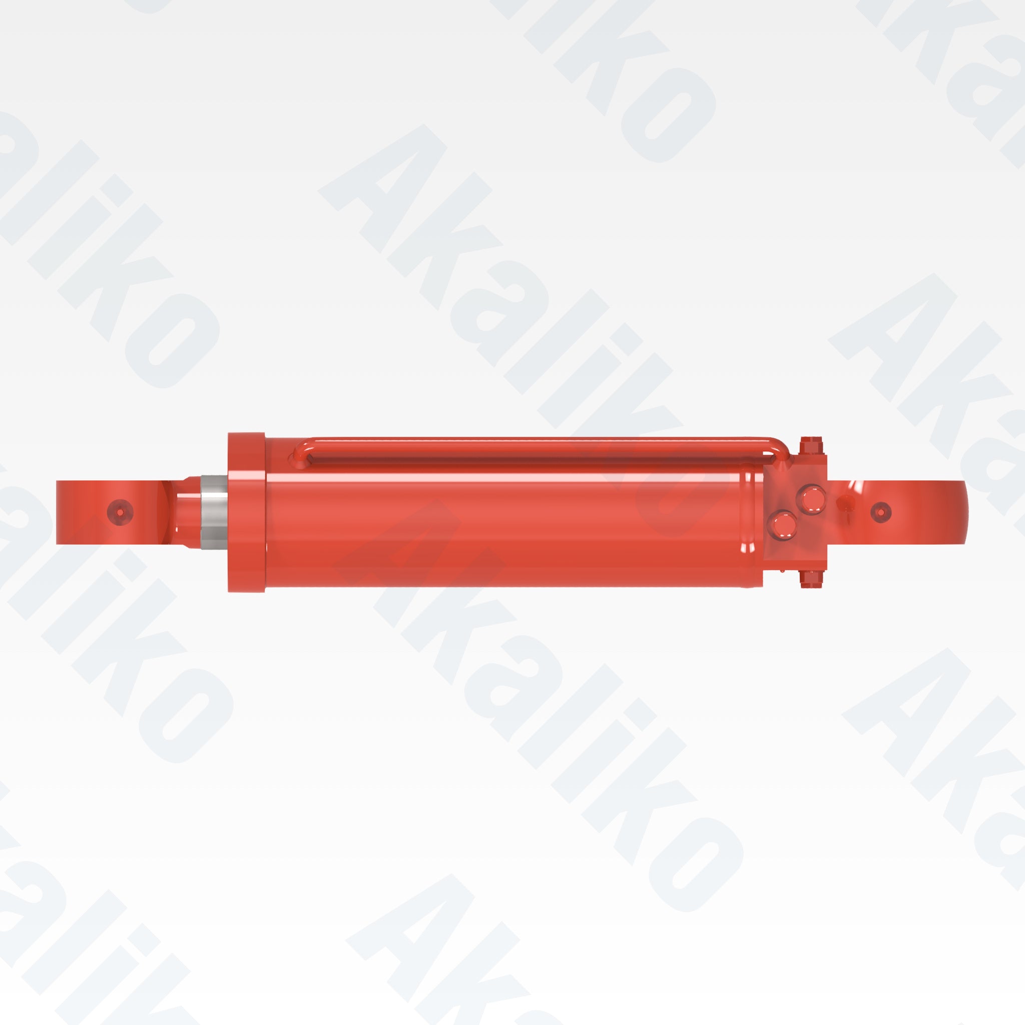 Top view of replacement swing hydraulic cylinder for Sandvik DD421-60C drill, OEM part number 32579827