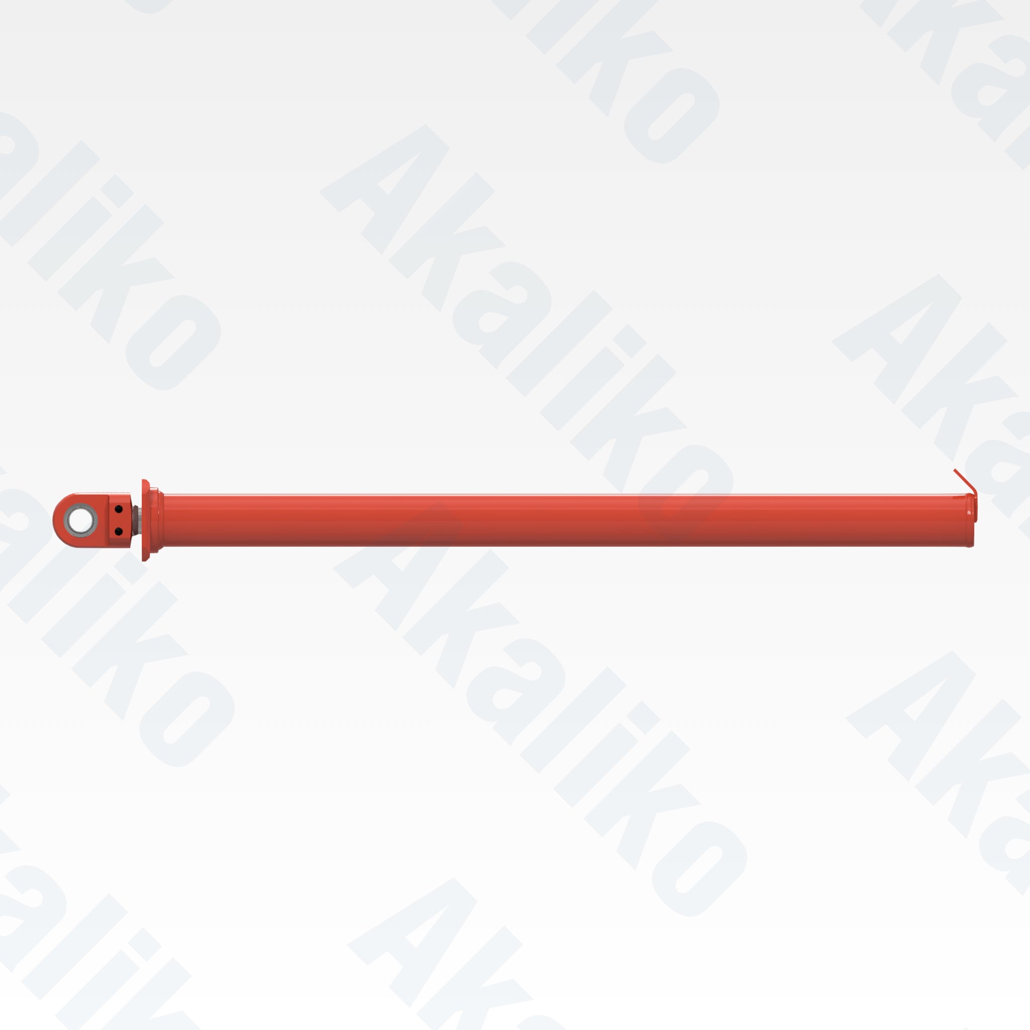Side view of replacement zoom tube hydraulic cylinder for Sandvik DD421-60C drill, OEM part number 55161091