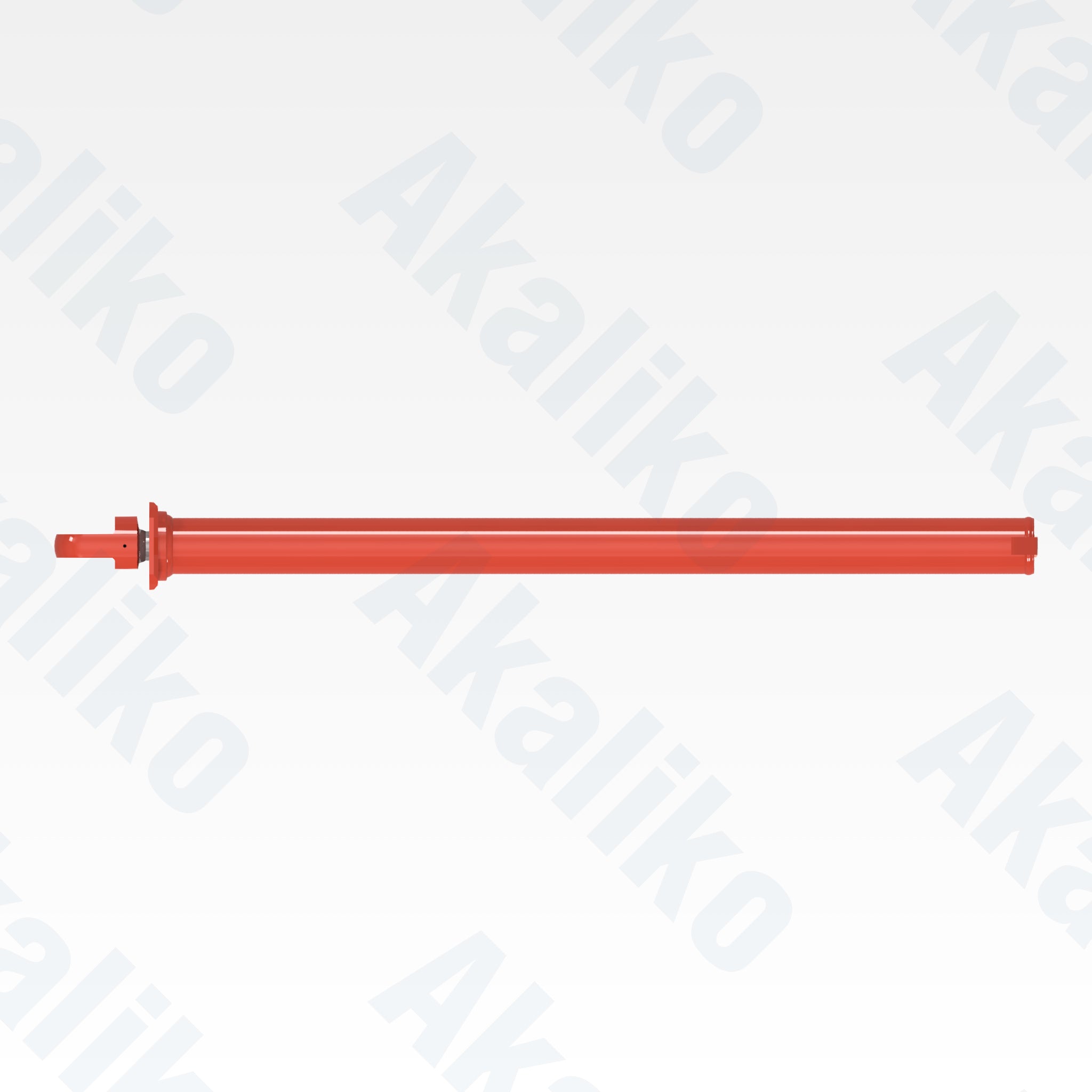 Top view of replacement zoom tube hydraulic cylinder for Sandvik DD421-60C drill, OEM part number 55161091