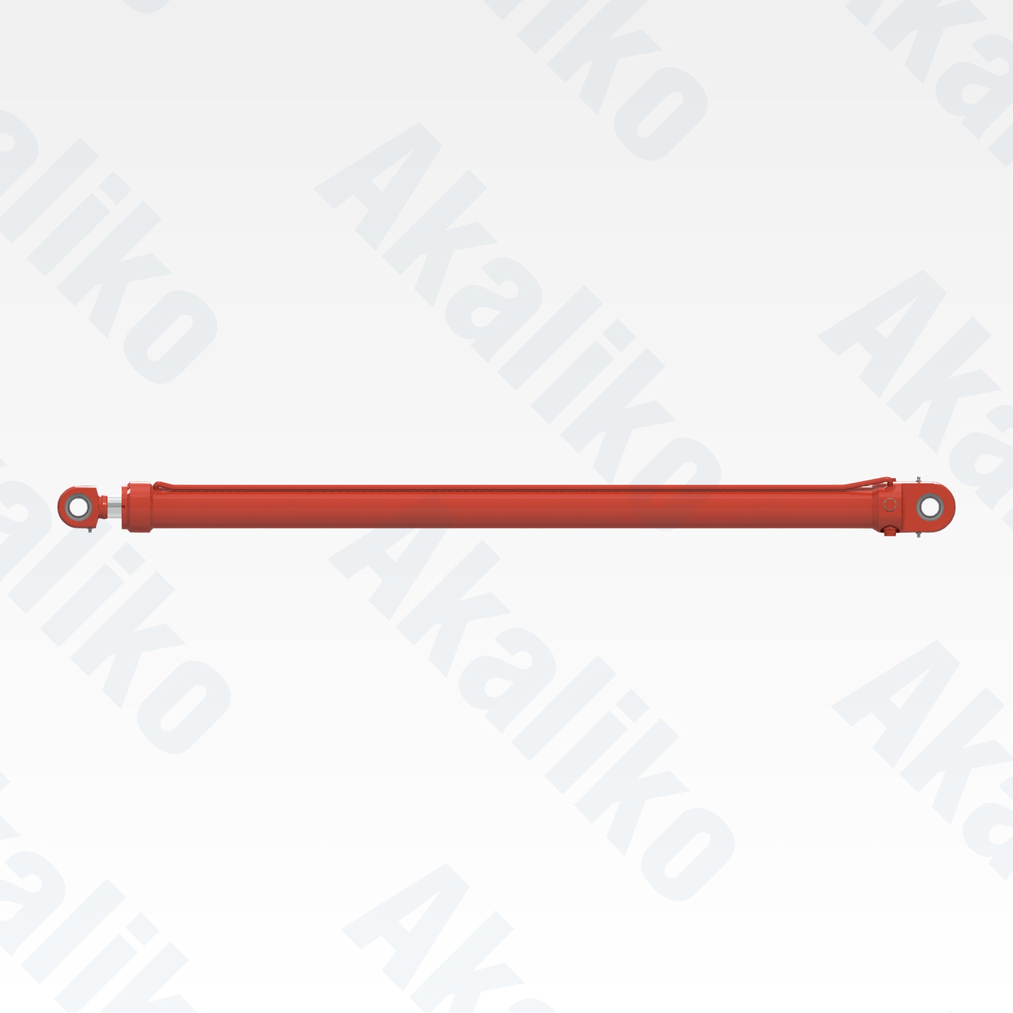 Side view of replacement feed hydraulic cylinder for Sandvik DL331 drill, OEM part number 55165438