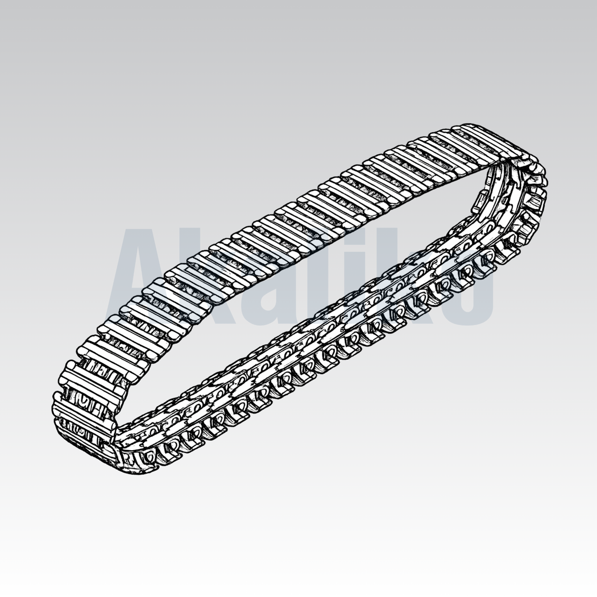 Akaliko product placeholder image for track assembly featuring a track assembly on grey gradient background.